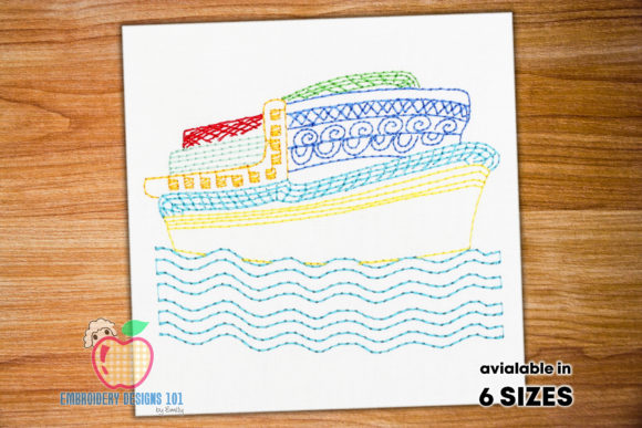Heart Cruise Ship: A Summer Holiday Embroidery Review