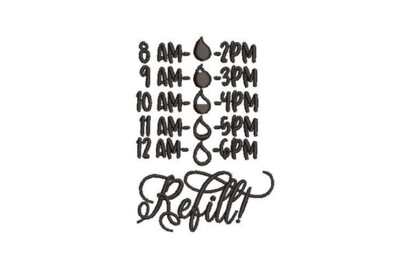 Water Tracker: A Sweet Embroidery Design for Meaningful Gifts